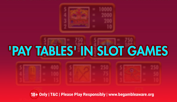 What Is The Role Of ‘paytables’ In Slot Games?
